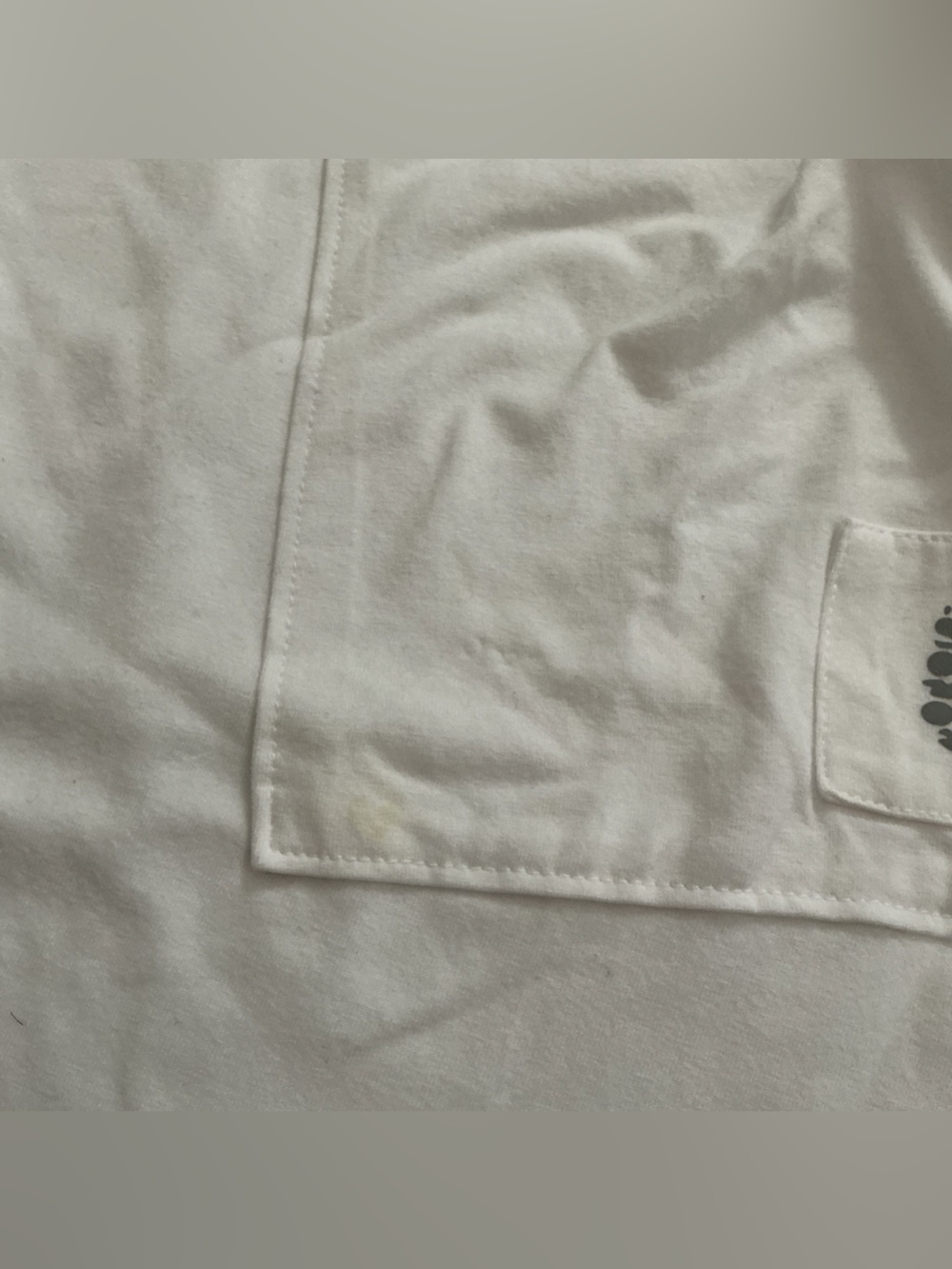 Free People White V-Neck Hooded Pullover with Pocket Detail - Picture 4 of 7